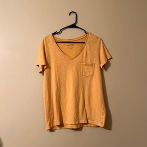 yellow target tee